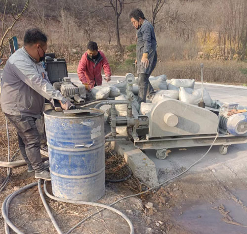华坪路面下沉注浆